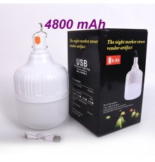 Лампа для кемпинга 50W 4800mAh, Лампа на аккумуляторе, Фонарик для кемпинга, Аварийный фонарь