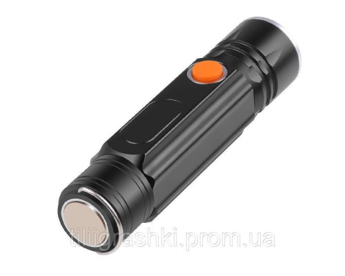 Фонарик 516B T6+COB Led с магнитом с USB 1200mAh